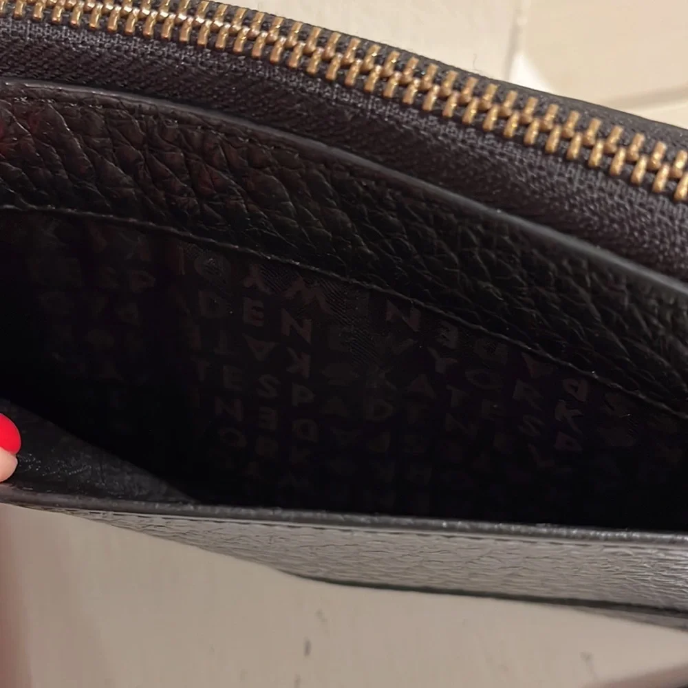 Kate Spade Leather Black Wallet ♠️ - Picture 4 of 10